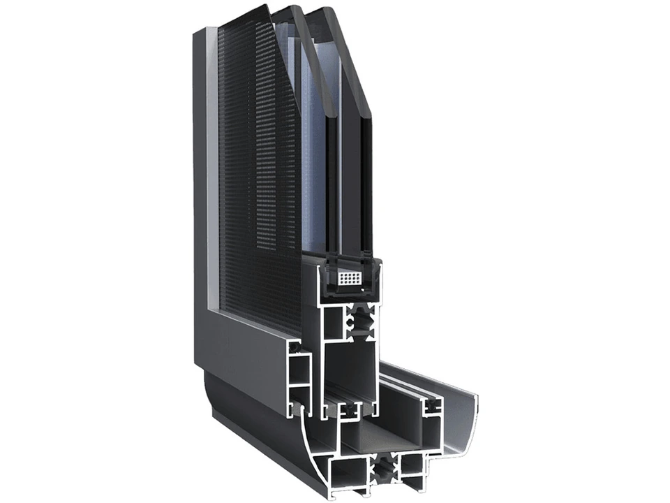 Hệ nhôm EOSS ES 86 — cửa đi mở trượt