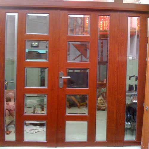 Cửa nhôm vân gỗ