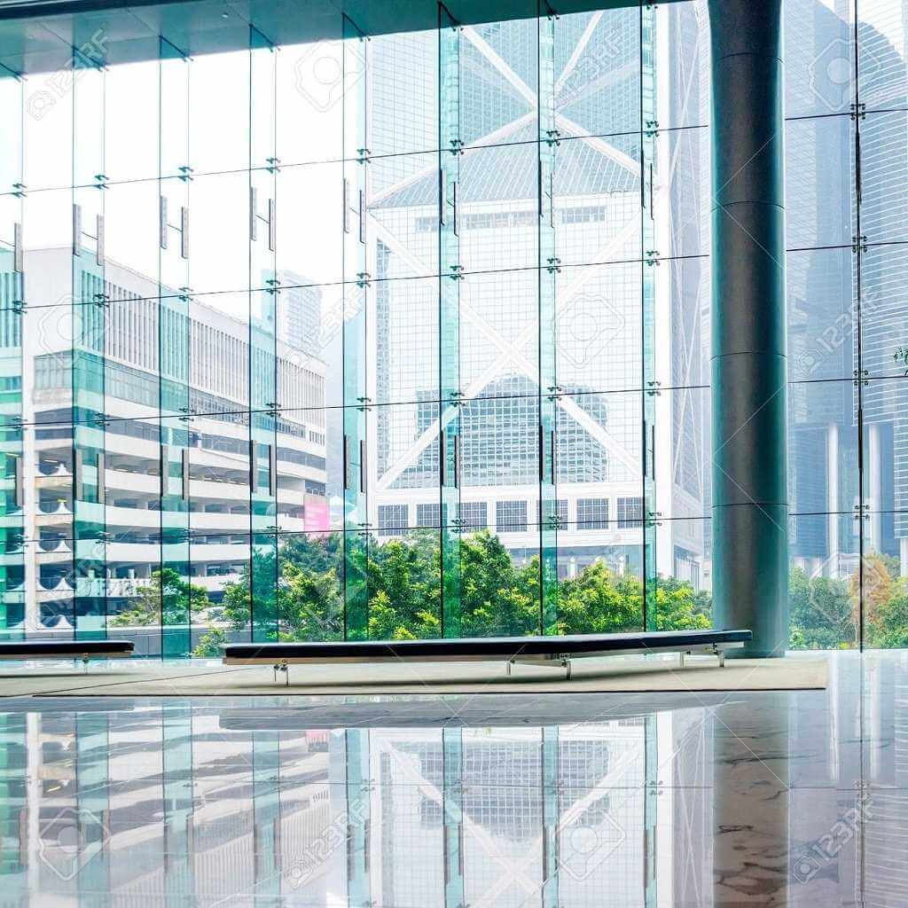 Vách kính spider cho sảnh thương mại nhà cao tầng