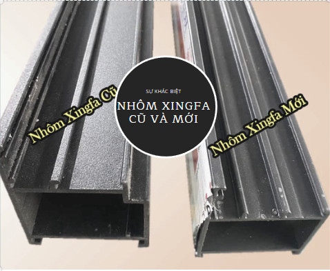 Su Khac Biet Nhom Xingfa Cu Va Moi 3 – Tường Kính TKC