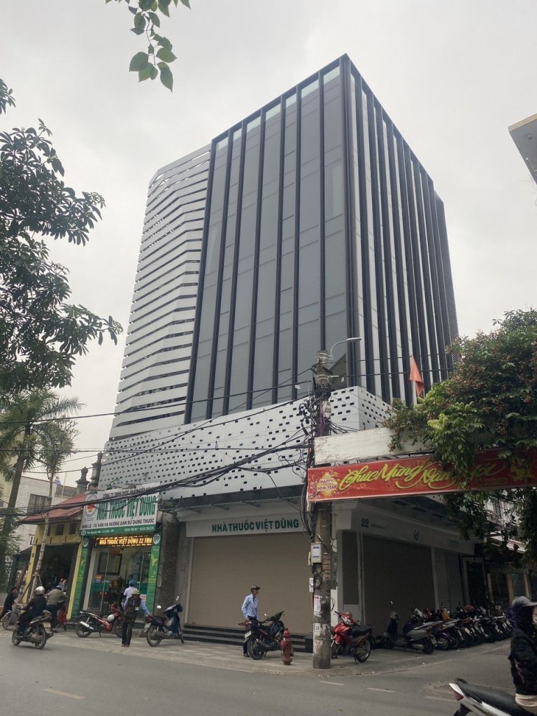 Lam chắn nắng nhôm trên mặt dựng – Hải Phòng