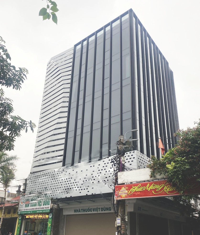 Toàn cảnh công trình mặt dựng kính – Hải Phòng