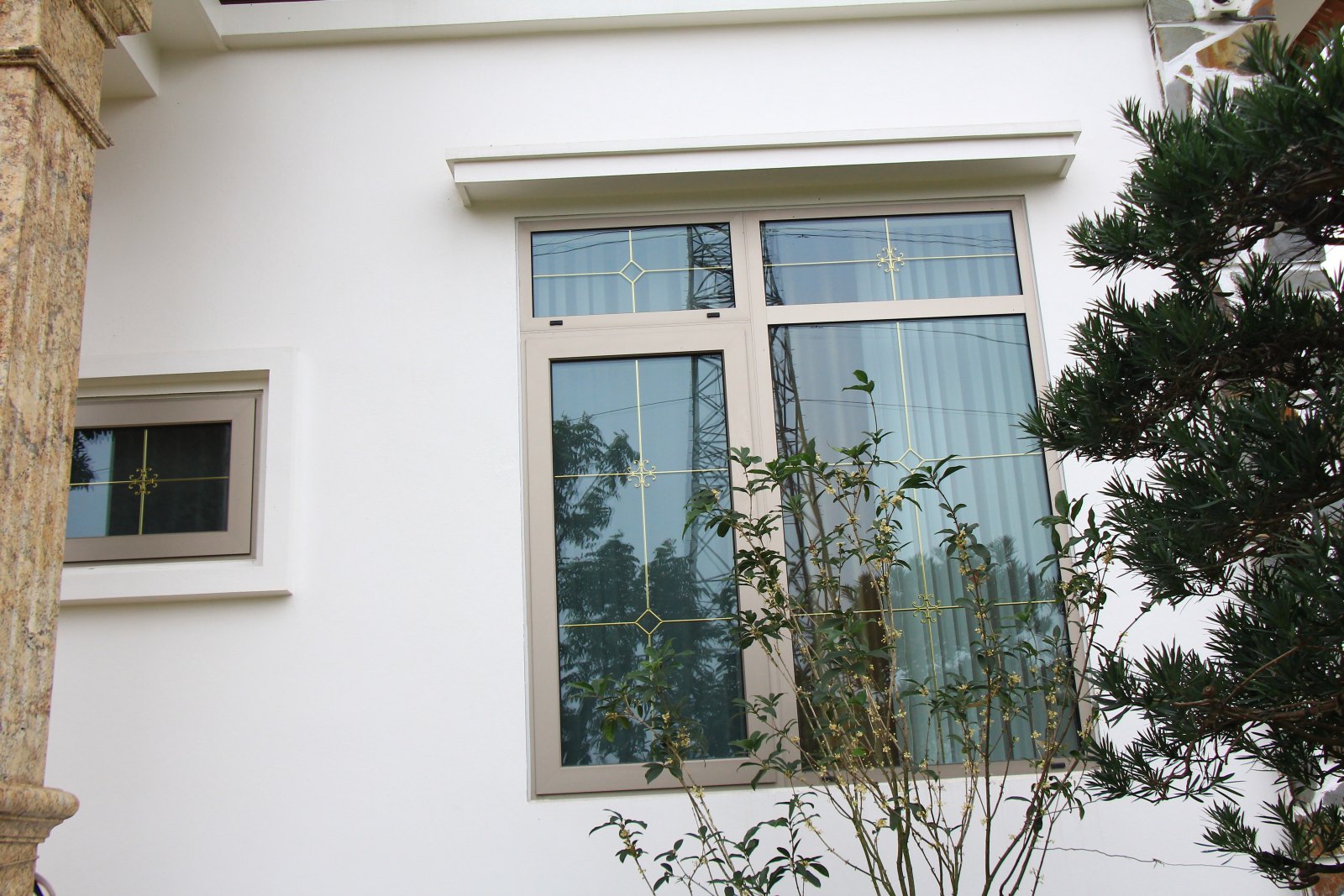 Chi tiết cửa sổ nhôm Civro C001 và kính hộp 25mm – công trình chú Thìn, Thái Nguyên